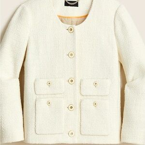 J. Crew Cream Tweed Jacket